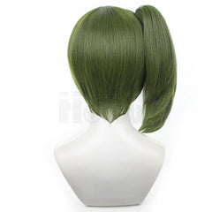 Halloweez Ubel Laufen Anime Cosplay Wig with Removable Ponytail and Rose Net