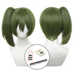 Halloweez Ubel Laufen Anime Cosplay Wig with Removable Ponytail and Rose Net