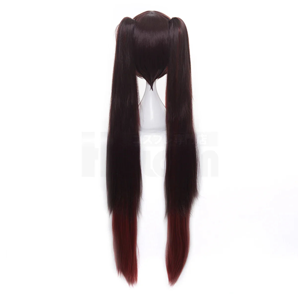 Halloweez Genshin Impact Hu Tao Cosplay Wig with Rose Net - Synthetic Fiber, Adjustable