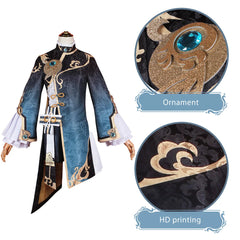 Halloweez Xingqiu Cosplay Wig - Genshin Impact Anime Style Wig for Halloween & Parties - Halloweez