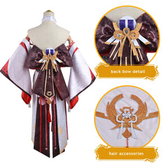 Halloweez Yae Miko Cosplay Wig - Anime Inspired Headwear for Halloween & Christmas Parties - Halloweez