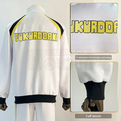 Halloweez Anime Kotaro Bokuto Akaashi Keiji Cosplay Costume - Fukurodani High School Uniform with Embroidery