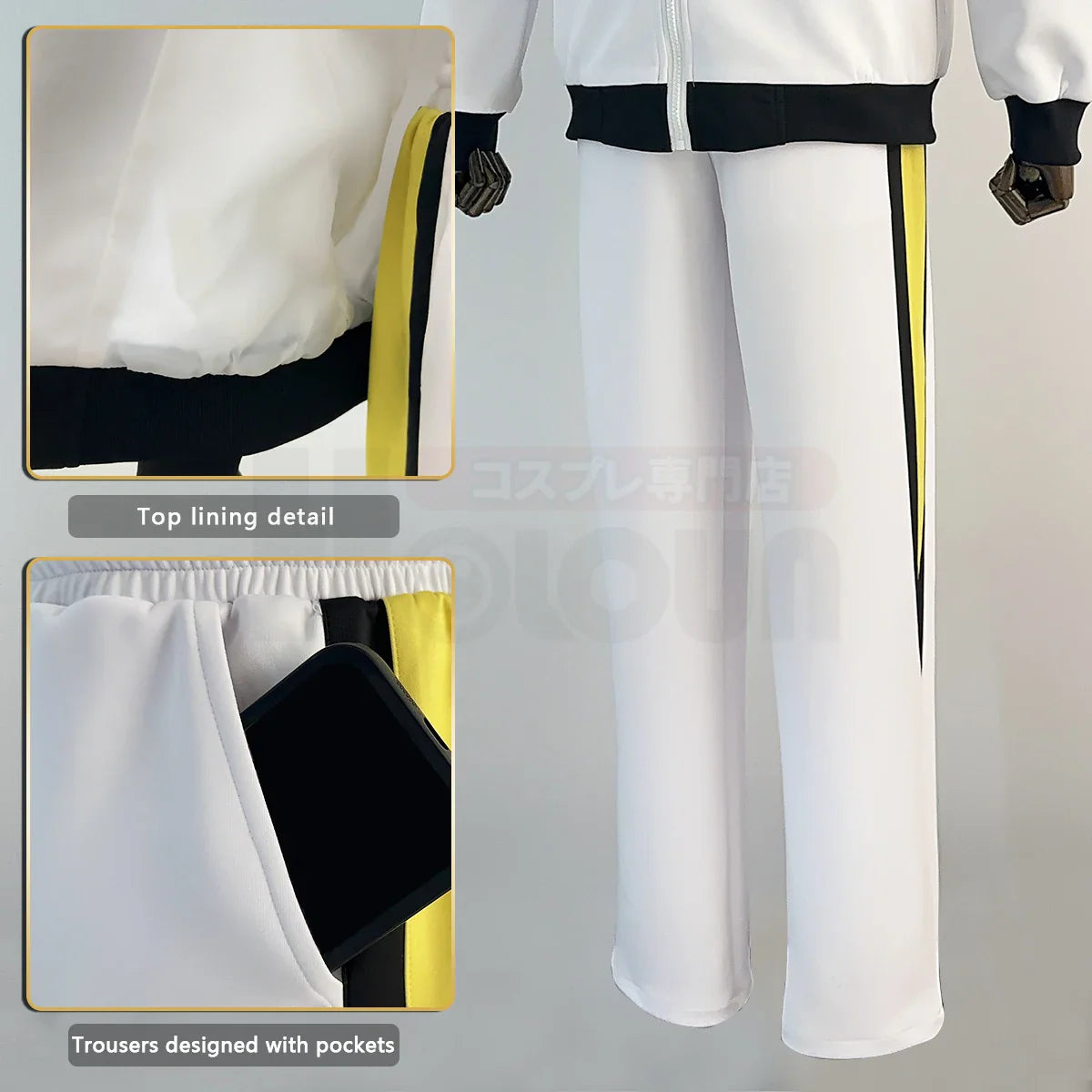 Disfraz de Halloween de Anime Kotaro Bokuto Akaashi Keiji, uniforme de escuela secundaria Fukurodani con bordado