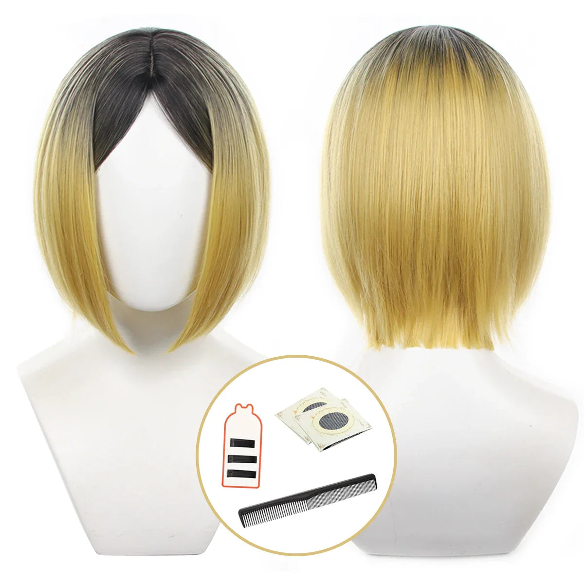 Halloweez Anime Kozume Kenma Cosplay Wig - Nekoma High School Style