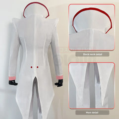 Halloweez Anime Lucifer Morningstar Cosplay Costume with Wig, Collar, Tailcoat, Pants, and Vest