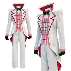 Halloweez Anime Lucifer Morningstar Cosplay Costume with Wig, Collar, Tailcoat, Pants, and Vest