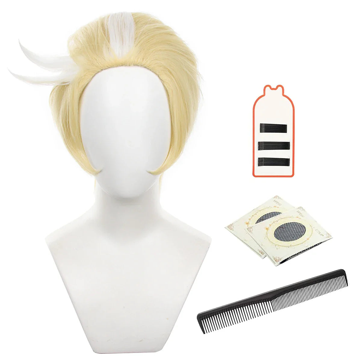 Halloweez Anime Lucifer Morningstar Cosplay Wig - Rose Net Synthetic Fiber - Adjustable Size - Perfect for Halloween & Christmas - Halloweez