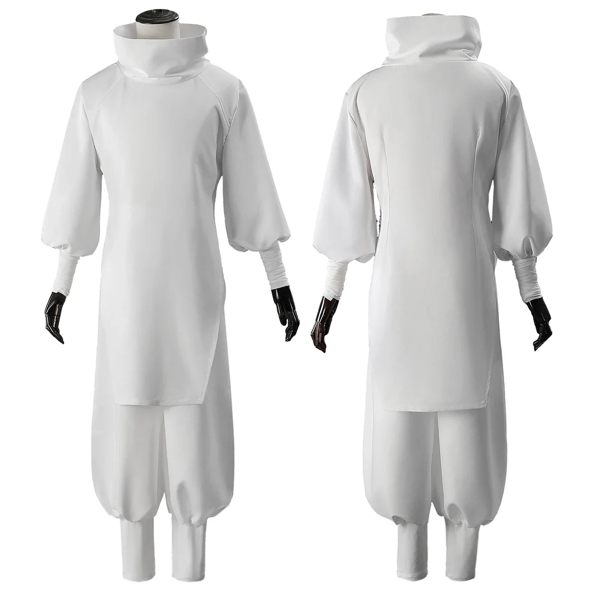 Halloweez Jujutsu JJK Manga Anime Kashimo Hajime Cosplay Costume with Blue Wig and White Top - Halloweez