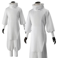 Halloweez Jujutsu JJK Manga Anime Kashimo Hajime Cosplay Costume with Blue Wig and White Top - Halloweez