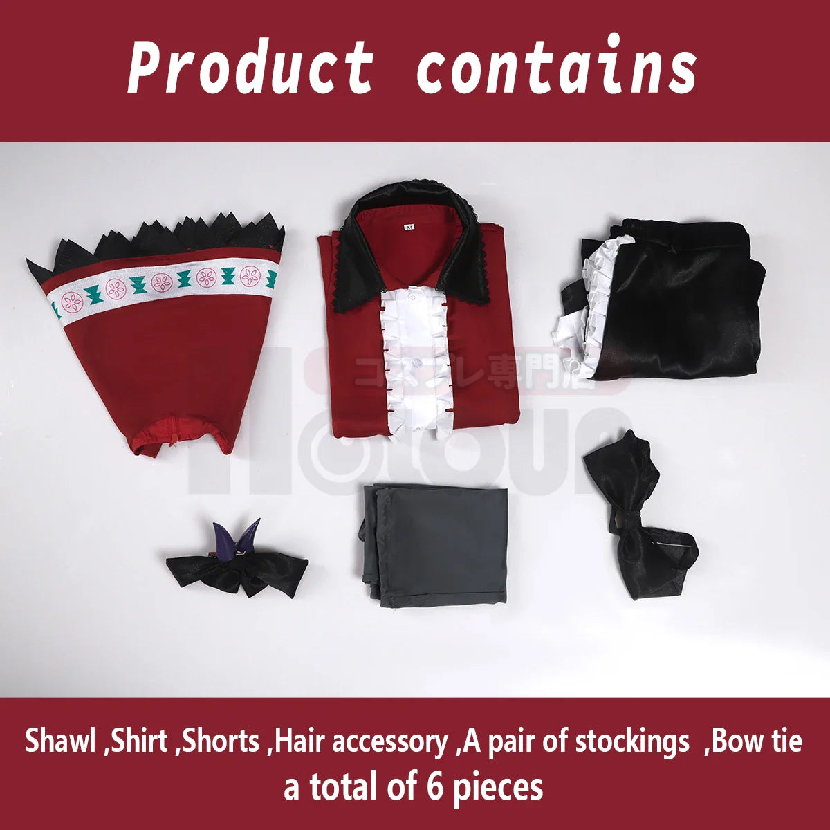 Halloweez Meme-Cho Anime Cosplay Wig with Shawl Shorts - Perfect for Halloween and Christmas