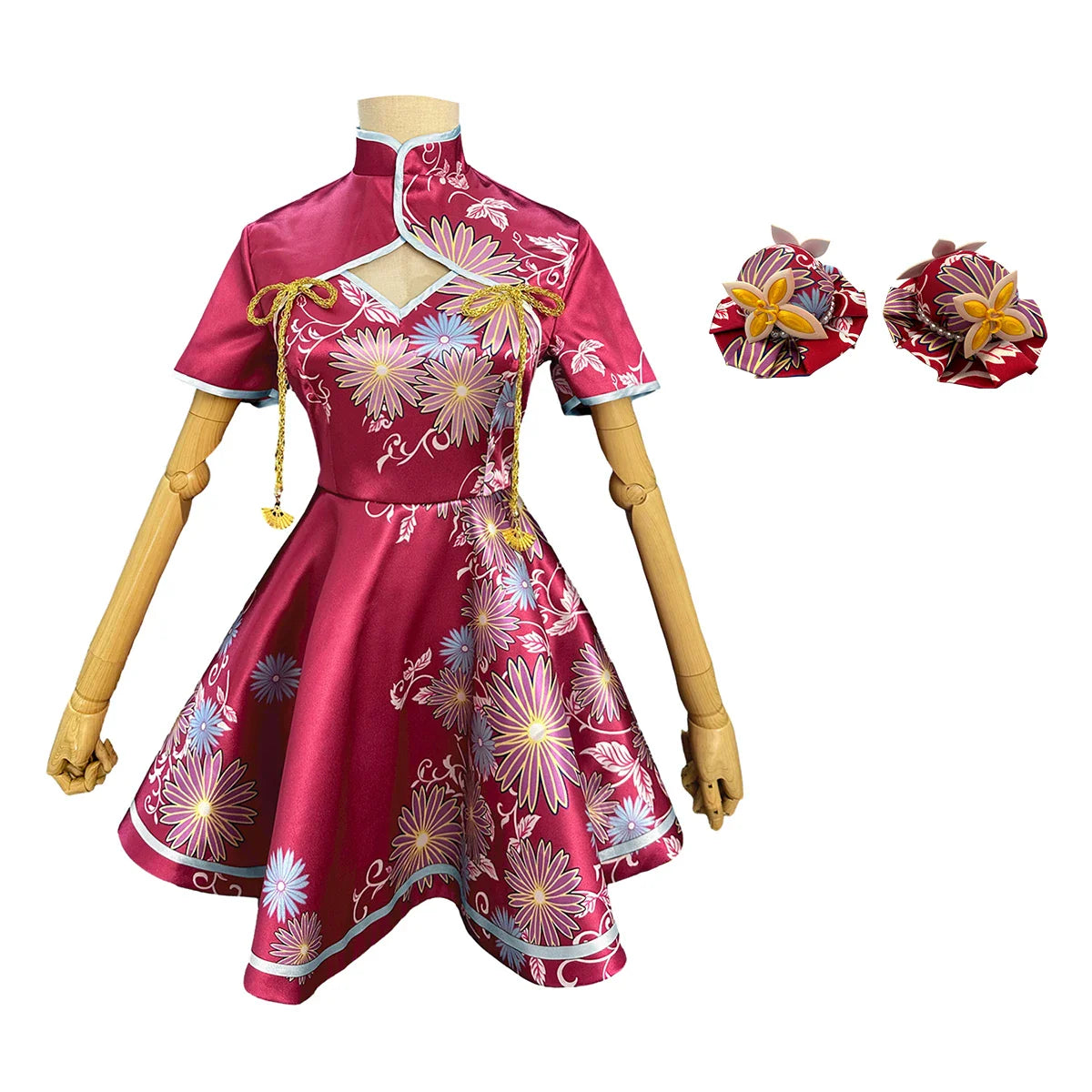 Halloweez Anime Ruby Hoshino Cosplay China Costume Cheongsam Cute Dress Hair Accessory Party Gift Halloween Christmas