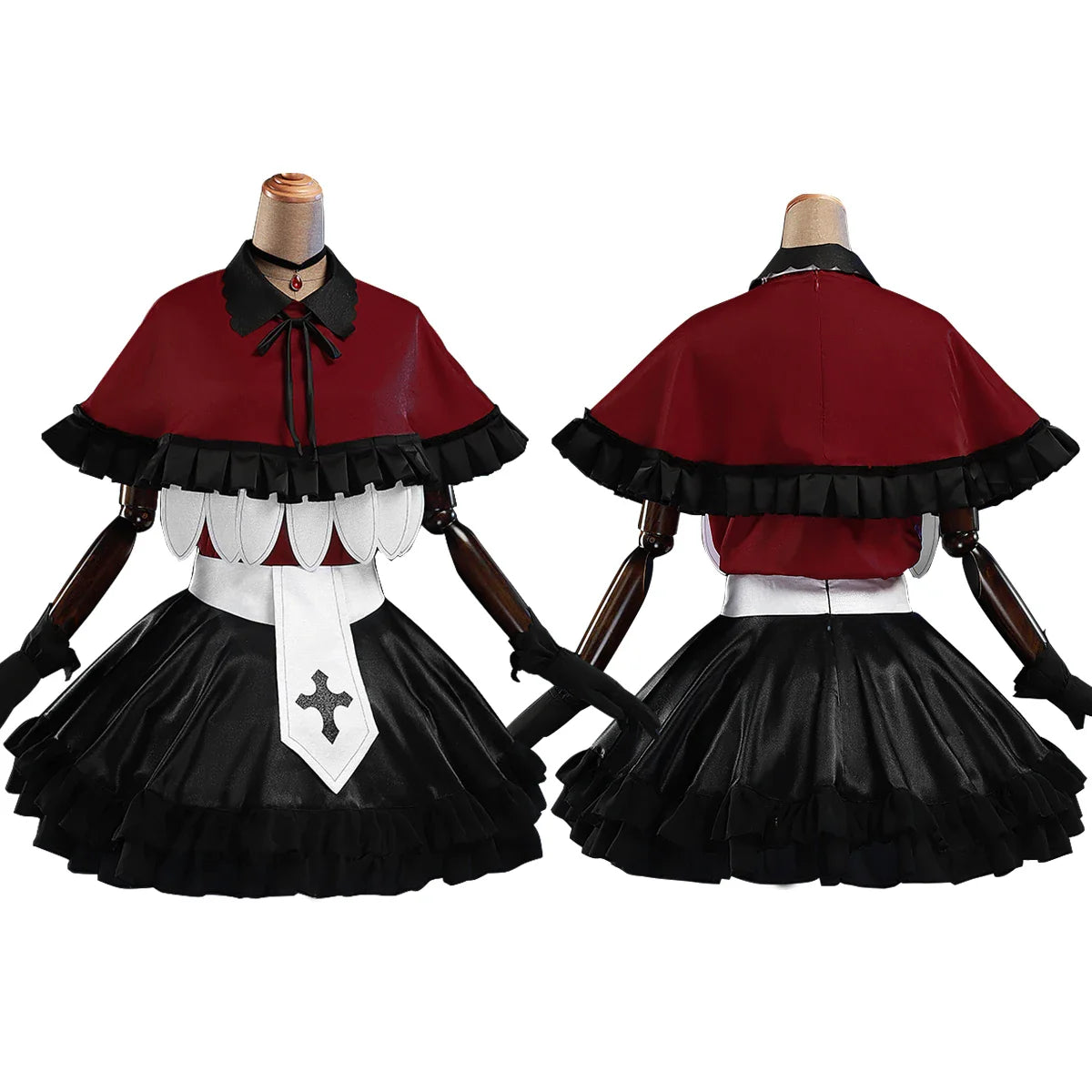 Halloweez Ruby Hoshino Anime Cosplay Costume Set with Wig, Shirt, Shawl, and Skirt