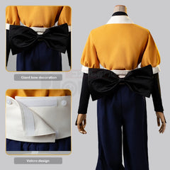 Halloweez Arima Kana Cosplay Costume - Season 2 OSHI NO KO Shirt, Pants, Bow Tie, Belt for Halloween & Christmas