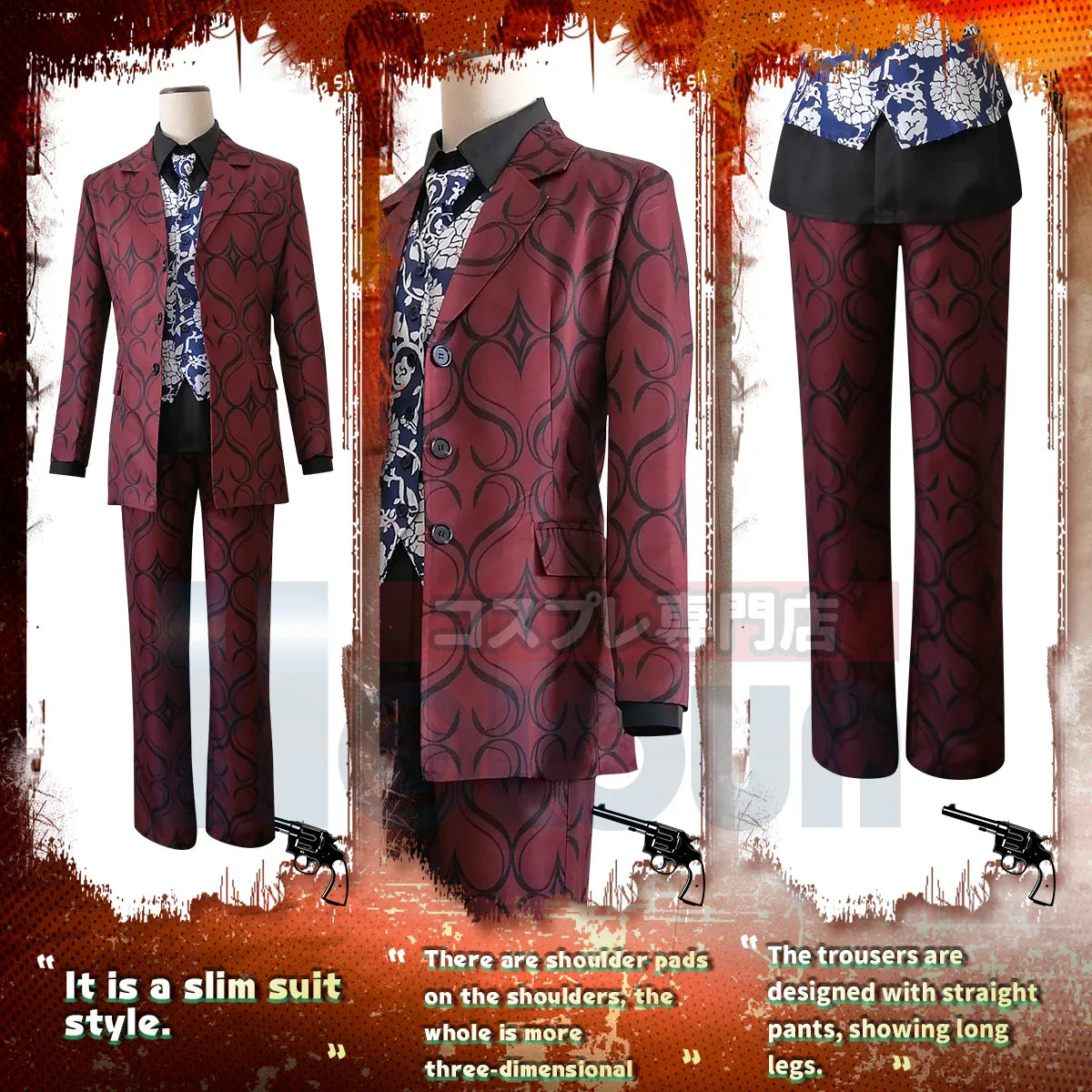 Halloweez Anime Cosplay Osaka Keisuke Baji Suit - Perfect for Casual and Holiday Events