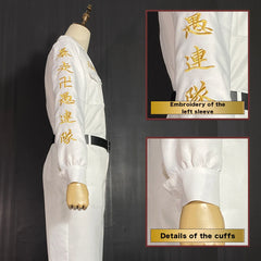 Halloweez Tokyo Anime Cosplay Costume - Ran Haitani Rindo Haitani Manji Embroidery Jacket - Special Attack Uniform for Halloween - Halloweez