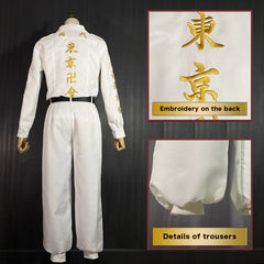 Halloweez Tokyo Anime Cosplay Costume - Ran Haitani Rindo Haitani Manji Embroidery Jacket - Special Attack Uniform for Halloween - Halloweez