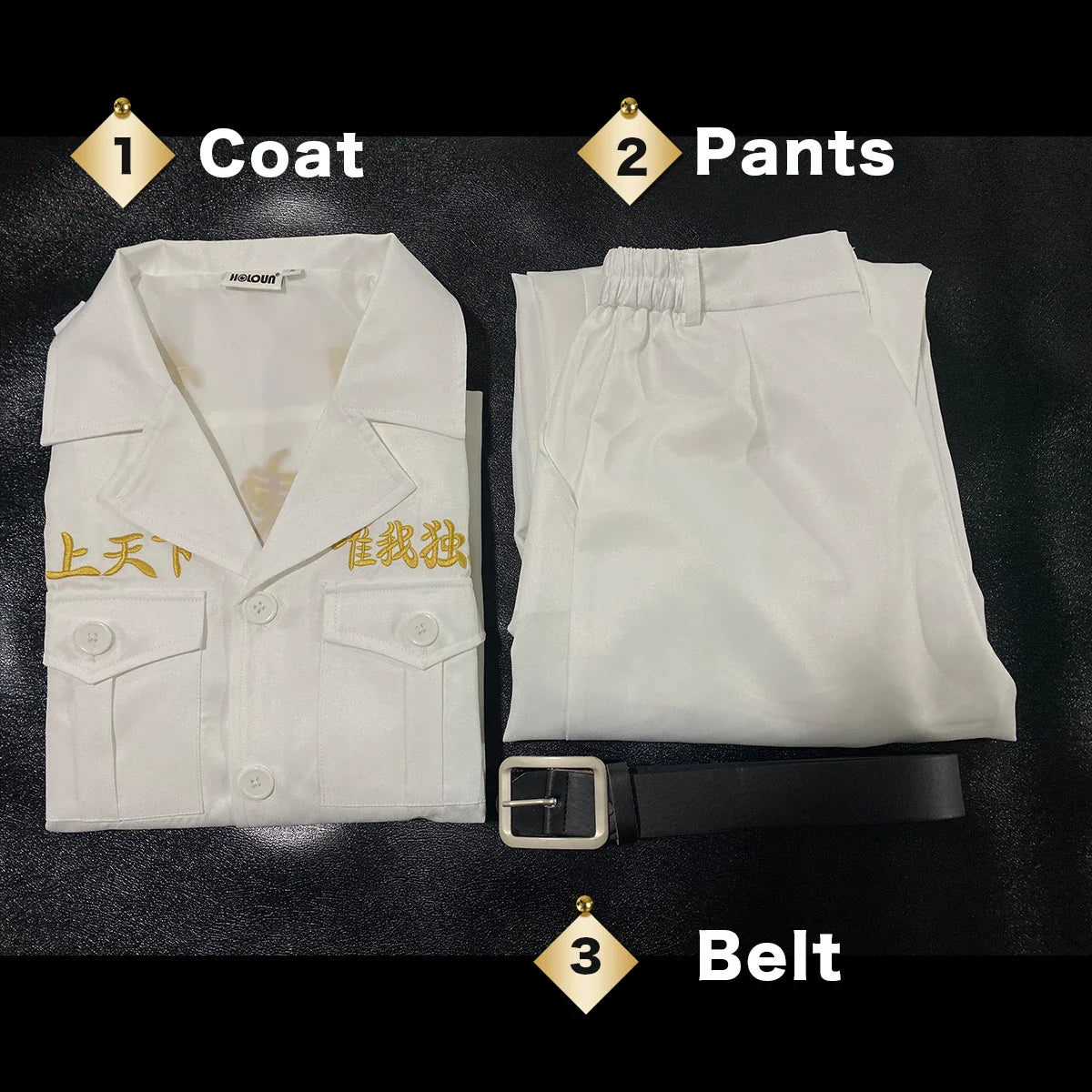 Halloweez Tokyo Anime Cosplay Costume - Ran Haitani Rindo Haitani Manji Embroidery Jacket - Special Attack Uniform for Halloween - Halloweez