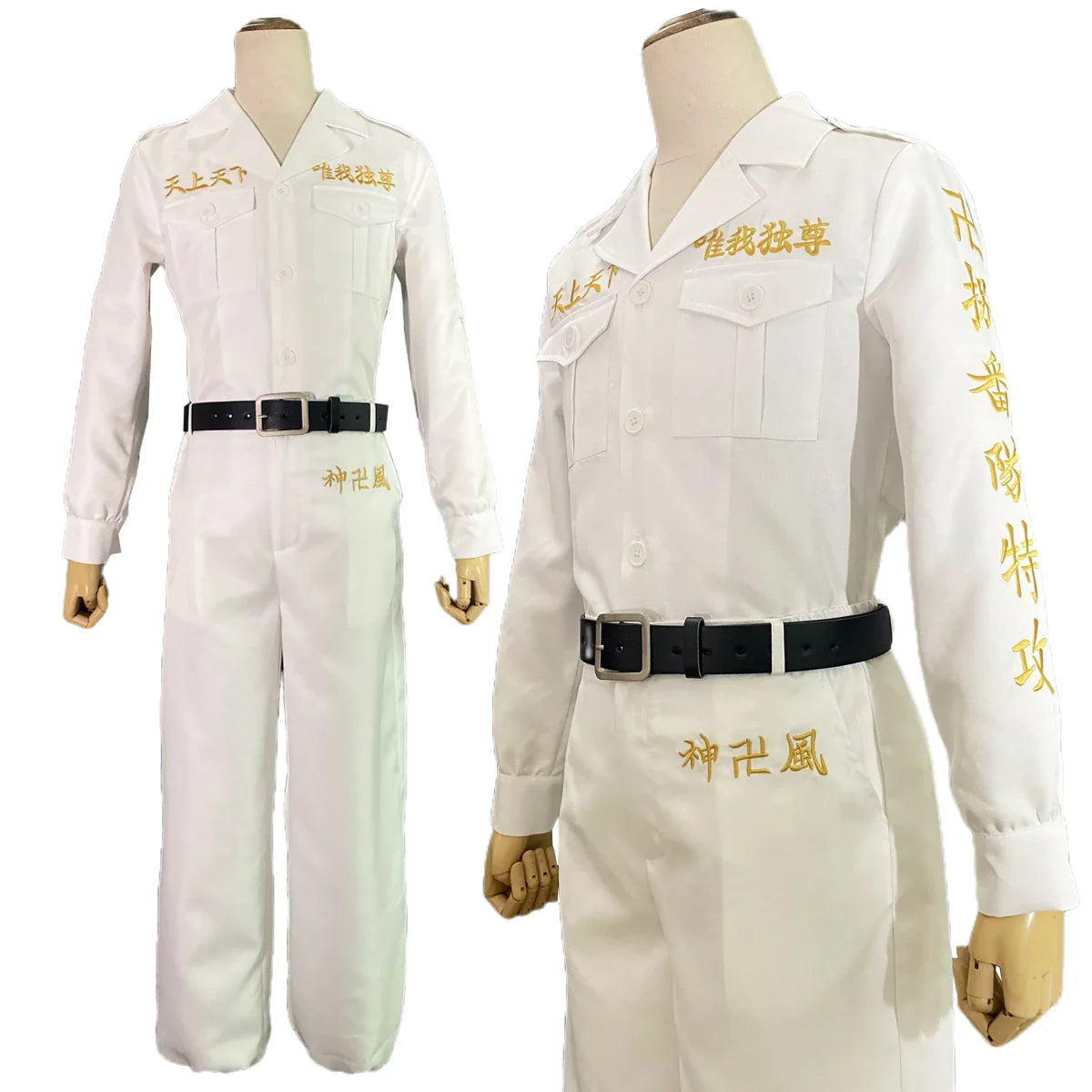 Halloweez Tokyo Anime Cosplay Costume - Ran Haitani Rindo Haitani Manji Embroidery Jacket - Special Attack Uniform for Halloween - Halloweez