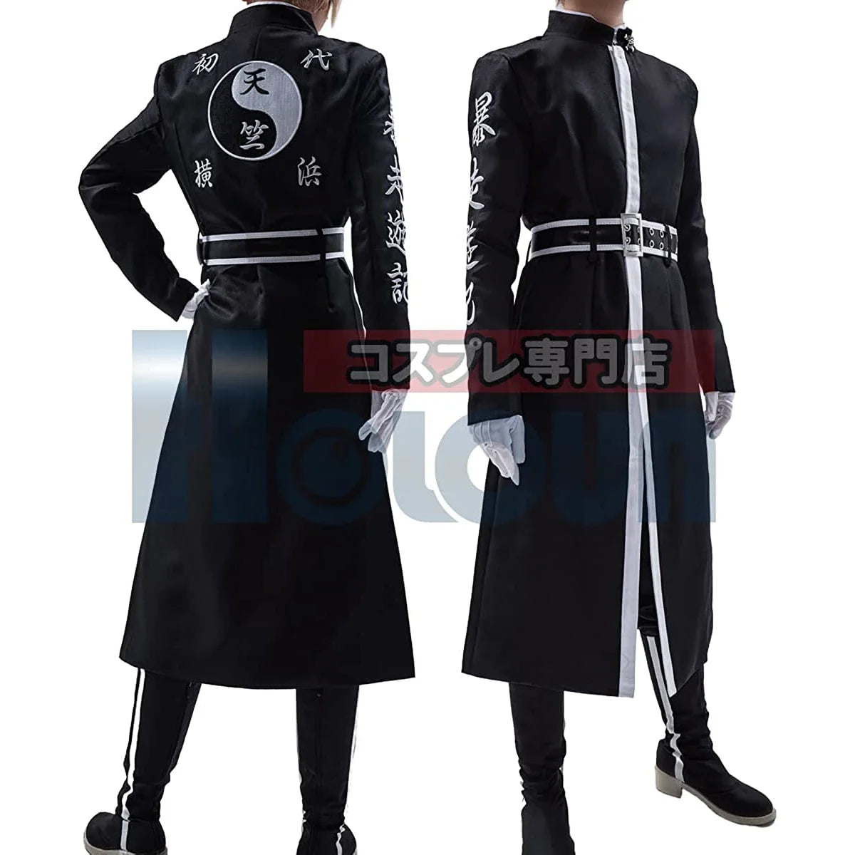 Halloweez Anime Ran Haitani Rindo Haitani Cosplay Costume Tenjiku Brothers Embroidery 5PCS Sets for Festive Celebrations
