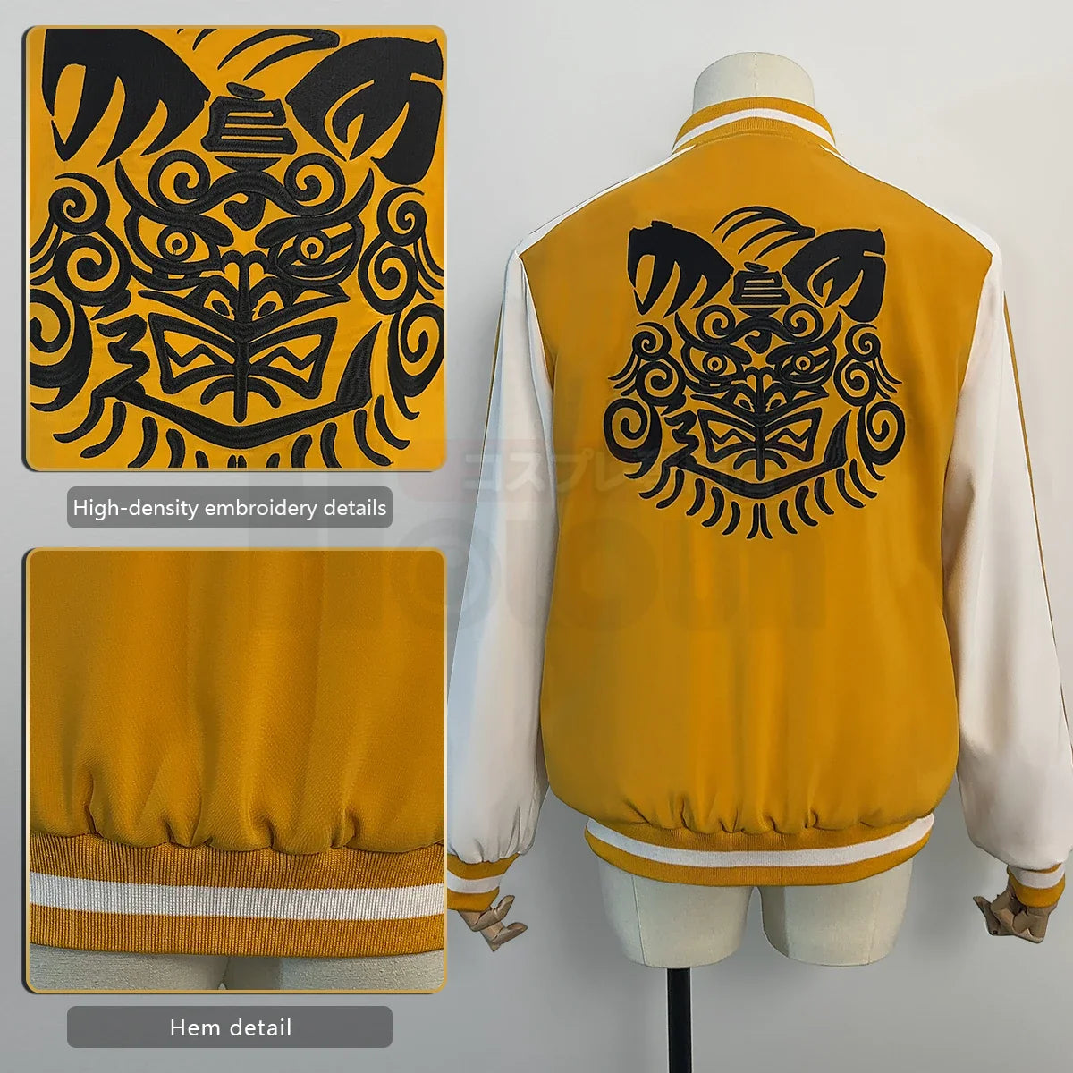 Exclusive Halloweez Anime Tomiyama Choji Jo Togame Cosplay Costume with Lion Den College Jacket