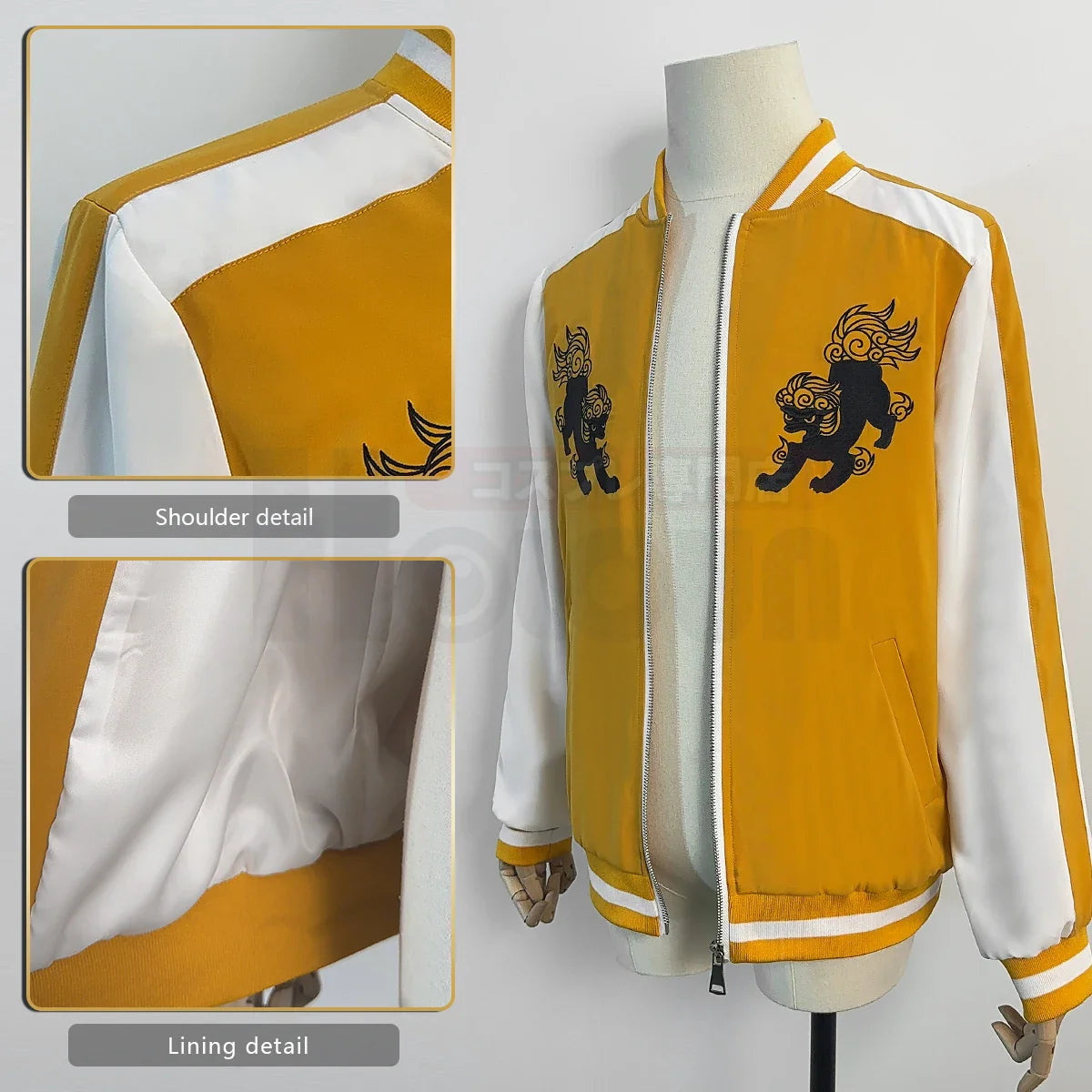 Costume de cosplay exclusif de Tomiyama Choji Jo Togame de l'anime Halloweez avec veste Lion Den College