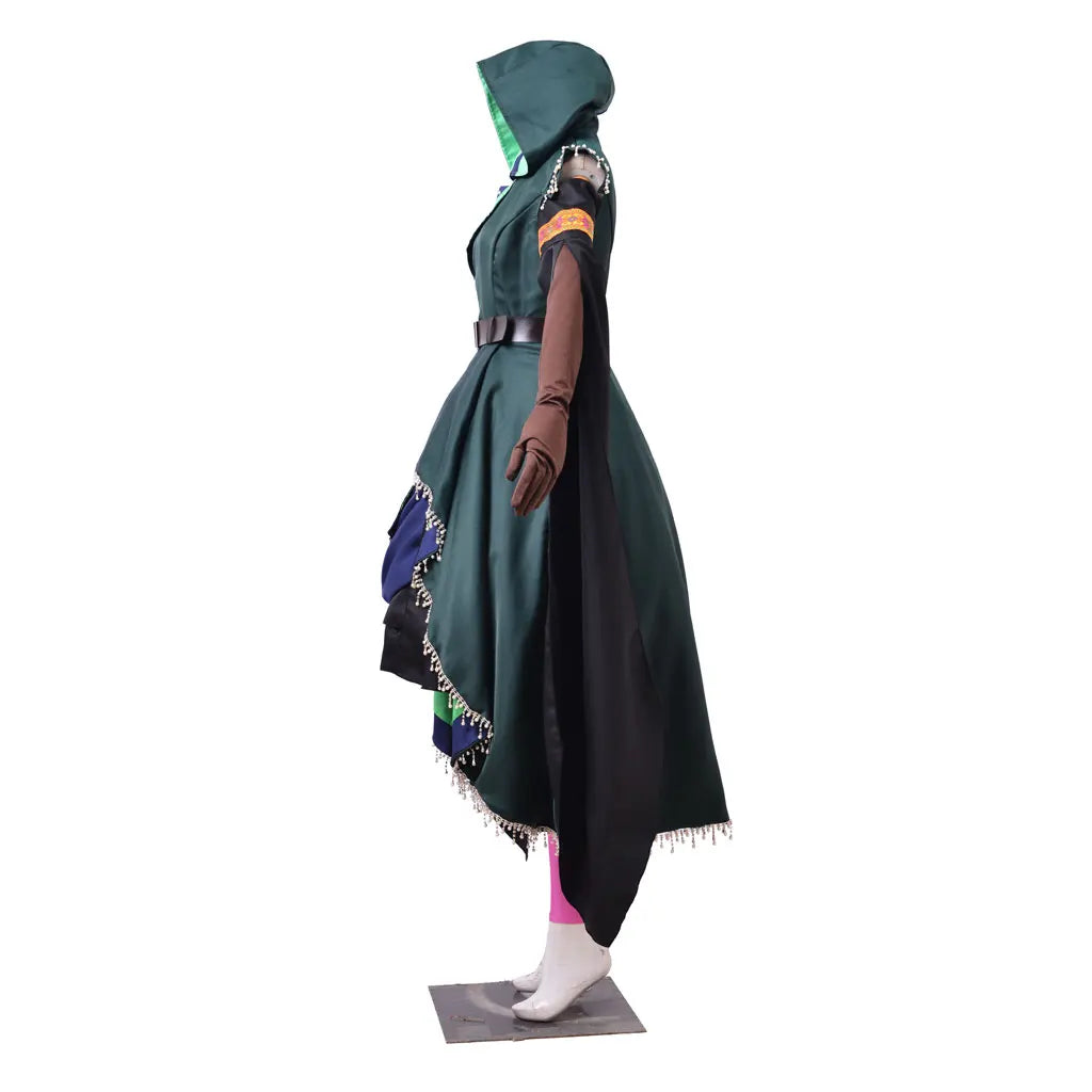 Halloweez Jester Lavorre Cosplay Costume for Women - Perfect for Fantasia Traveler, Halloween, and Carnival Parties