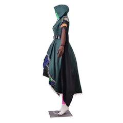 Halloweez Jester Lavorre Cosplay Costume for Women - Perfect for Fantasia Traveler, Halloween, and Carnival Parties