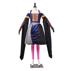 Halloweez Jester Lavorre Cosplay Costume for Women - Perfect for Fantasia Traveler, Halloween, and Carnival Parties