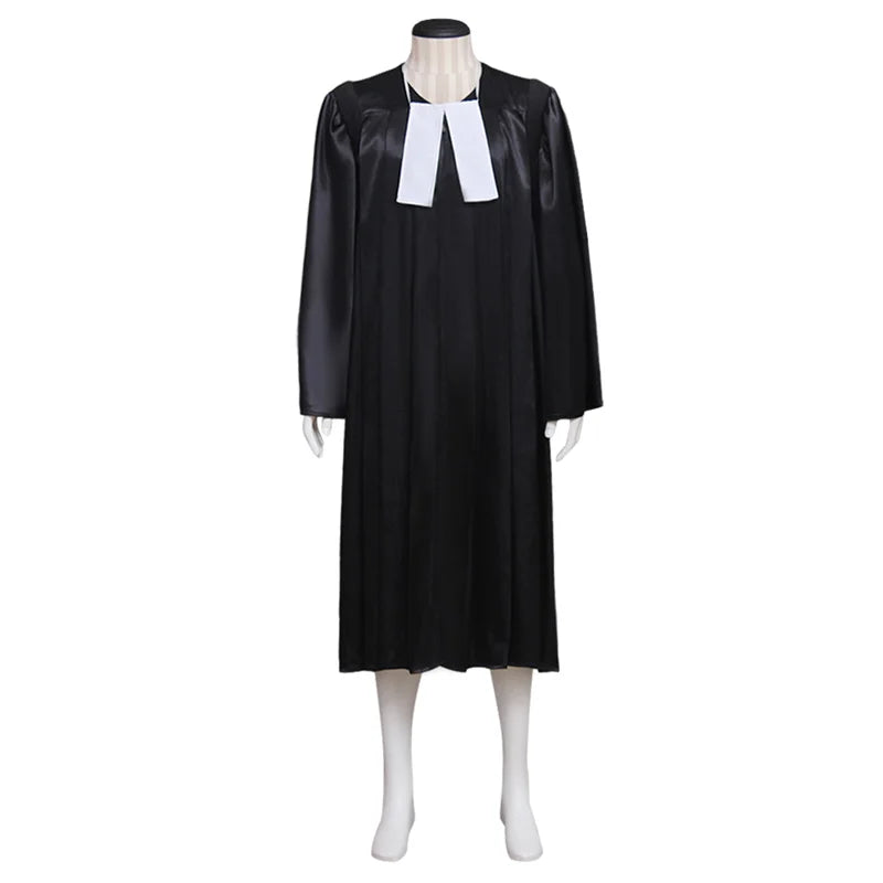 Epic Medieval Judge’s Black Robe Cosplay Costume - Halloween Carnival Outfit for Adults | Halloweez Series