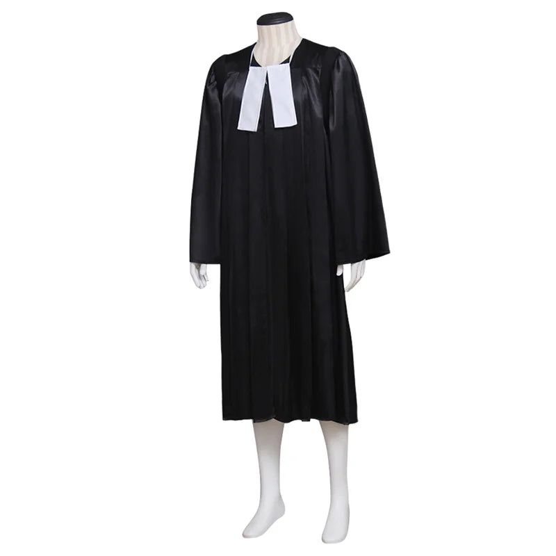 Epic Medieval Judge’s Black Robe Cosplay Costume - Halloween Carnival Outfit for Adults | Halloweez Series