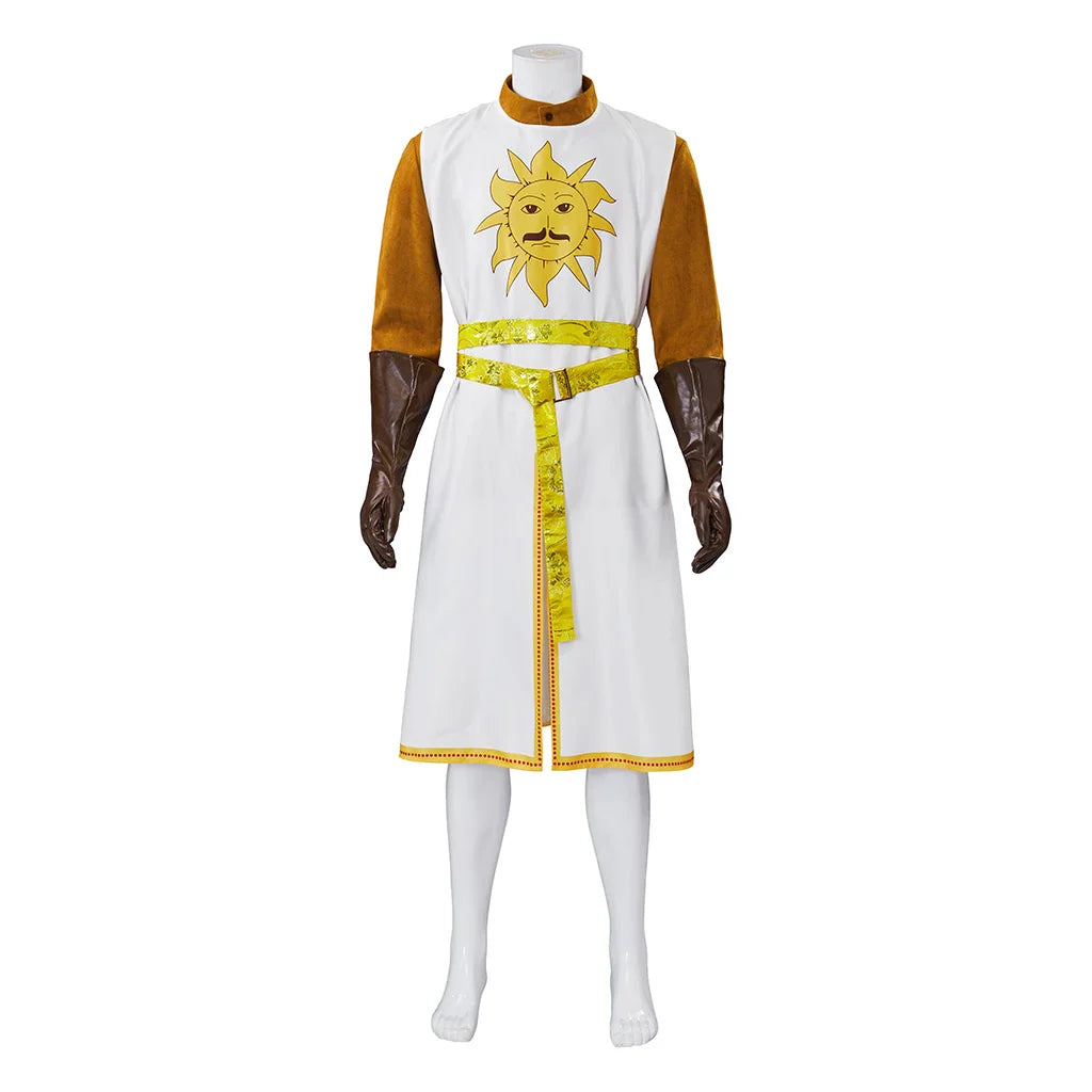 Disfraz de Rey Arturo para Halloween: traje de caballero medieval real para hombre adulto