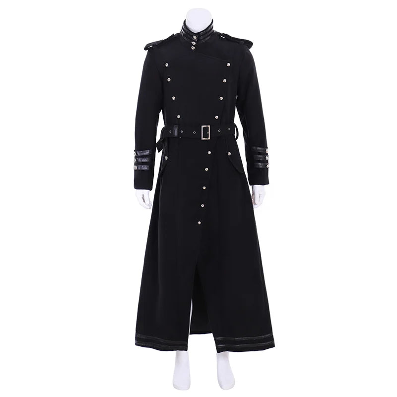 Robe de prêtre d'église médiévale authentique - Veste trench d'Halloween pour clergé et prédicateurs