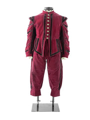 King Henry VIII Renaissance Costume - Tudor Elizabethan Red Outfit for Men | Halloweez Medieval Series