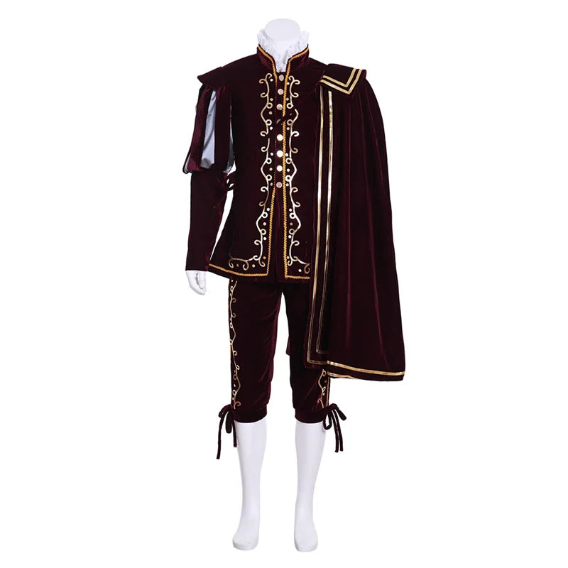 Men’s Tudor King Warrior Costume – Halloweez Elizabethan Knight Cosplay for Halloween