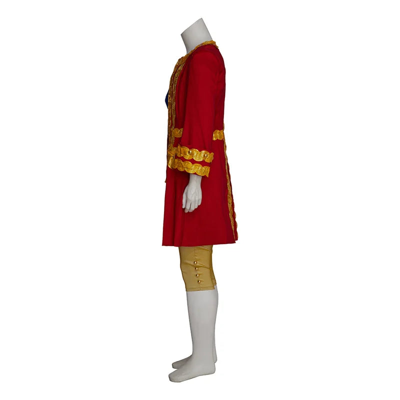 Royal Medieval Prince Edward Cosplay Costume - Victorian Red Baroque Noble Suit for Men | Halloweez - Halloweez