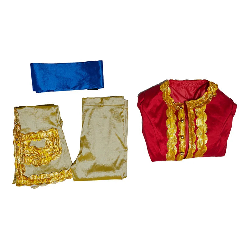 Royal Medieval Prince Edward Cosplay Costume - Victorian Red Baroque Noble Suit for Men | Halloweez - Halloweez
