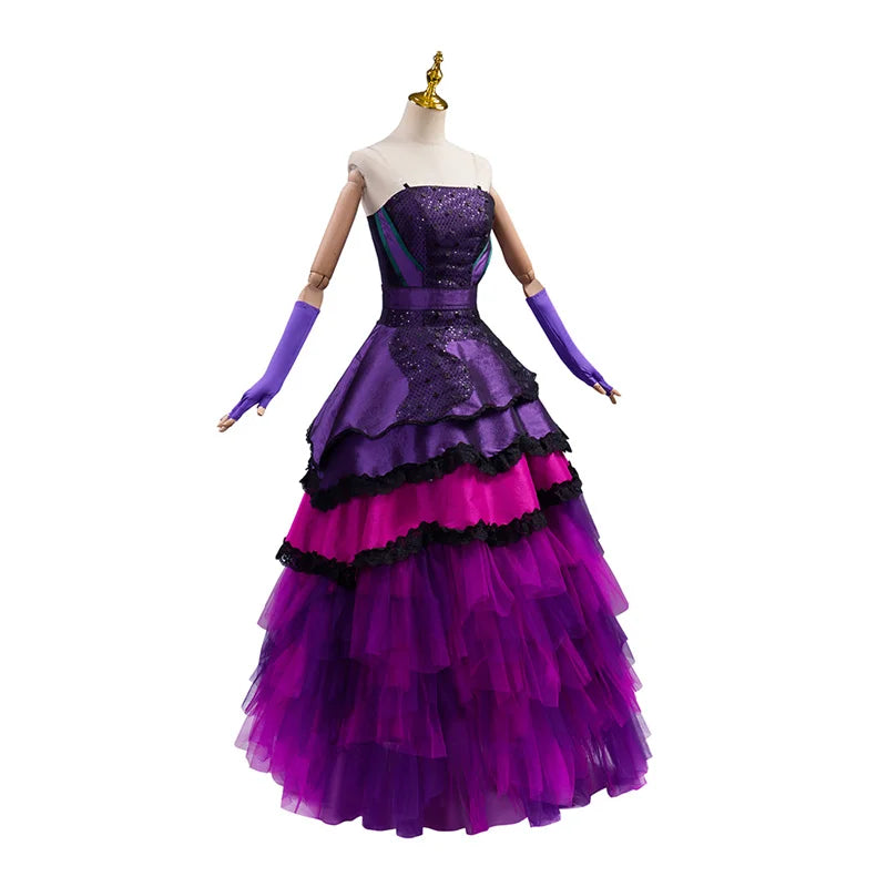 Elegant Purple Victorian Lolita Cosplay Costume for Enchanting Evening Parties