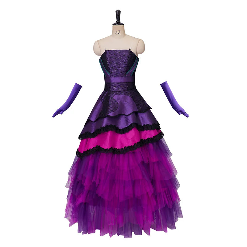 Elegant Purple Victorian Lolita Cosplay Costume for Enchanting Evening Parties