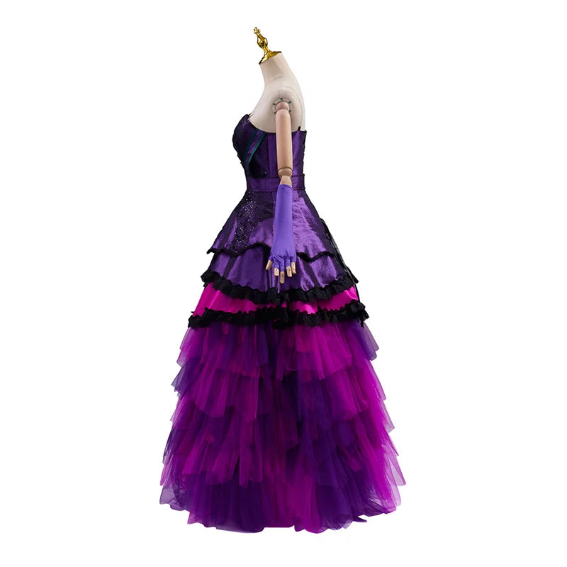 Elegant Purple Victorian Lolita Cosplay Costume for Enchanting Evening Parties