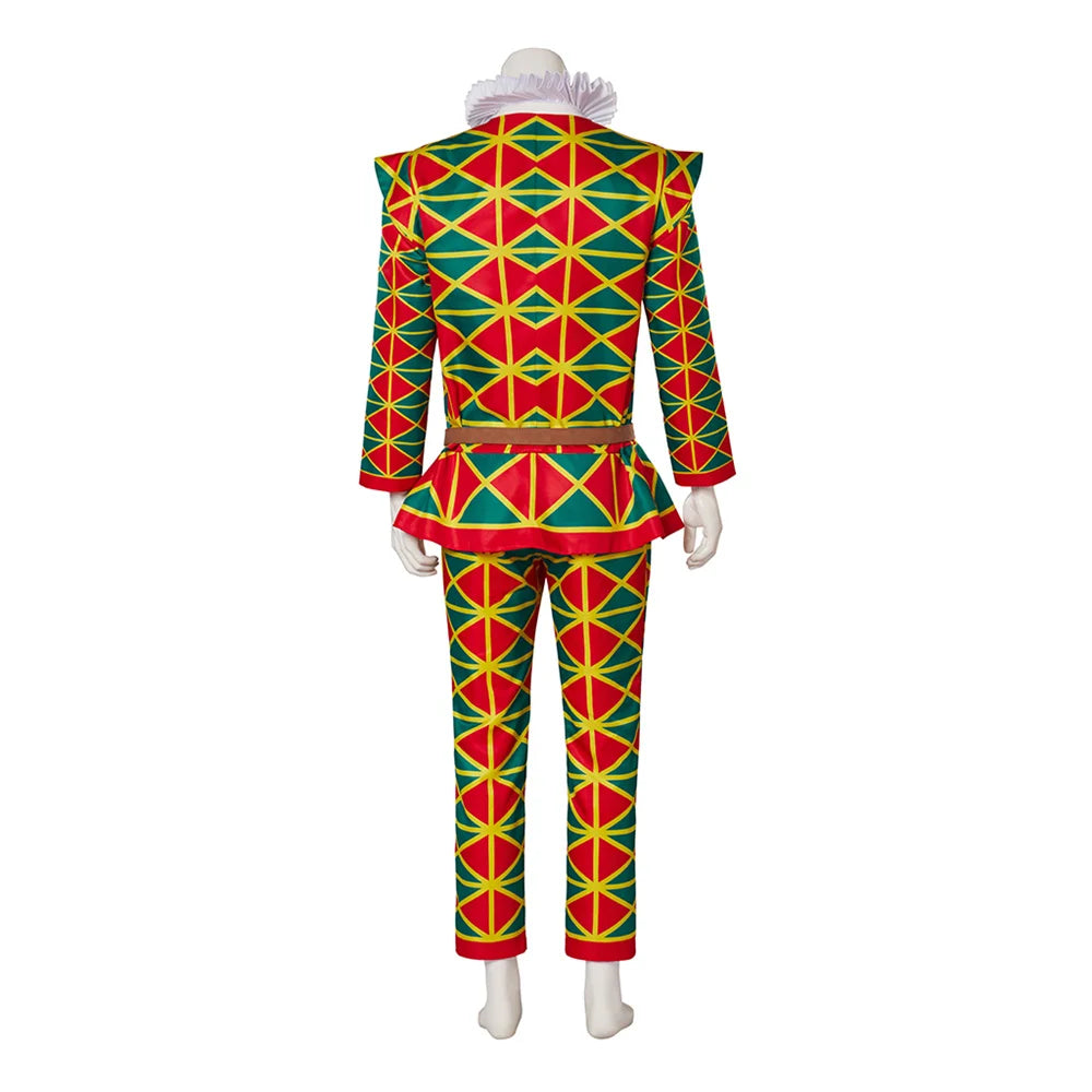 Elegant Gothic Clown Costume - Premium Victorian Men's Cosplay Suit for Themed Events