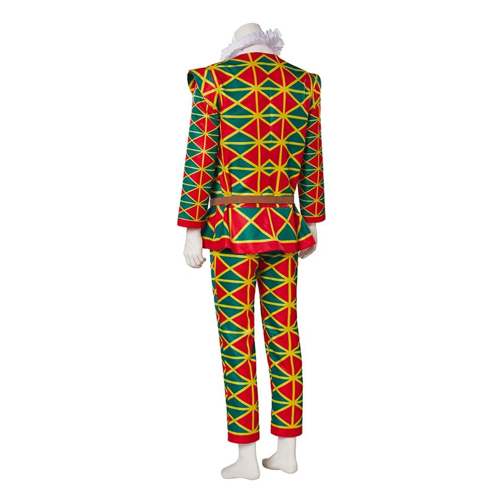 Elegant Gothic Clown Costume - Premium Victorian Men's Cosplay Suit for Themed Events