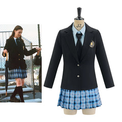 Disfraz de cosplay de Mia Thermopolis para Halloween: traje de camisa, chaqueta y falda para mujer para carnaval de Halloween