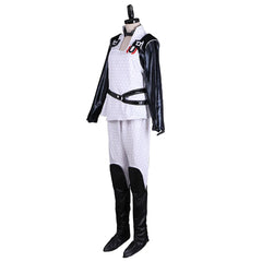 Halloweez Miranda Lawson Cosplay Women's Punk Retro White Battle Uniform Suit for Halloween Carnival