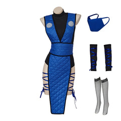 Halloweez Mortal Kombat Women's Cosplay Costume | Premium Anime Game Role Play Outfit for Halloween & Parties