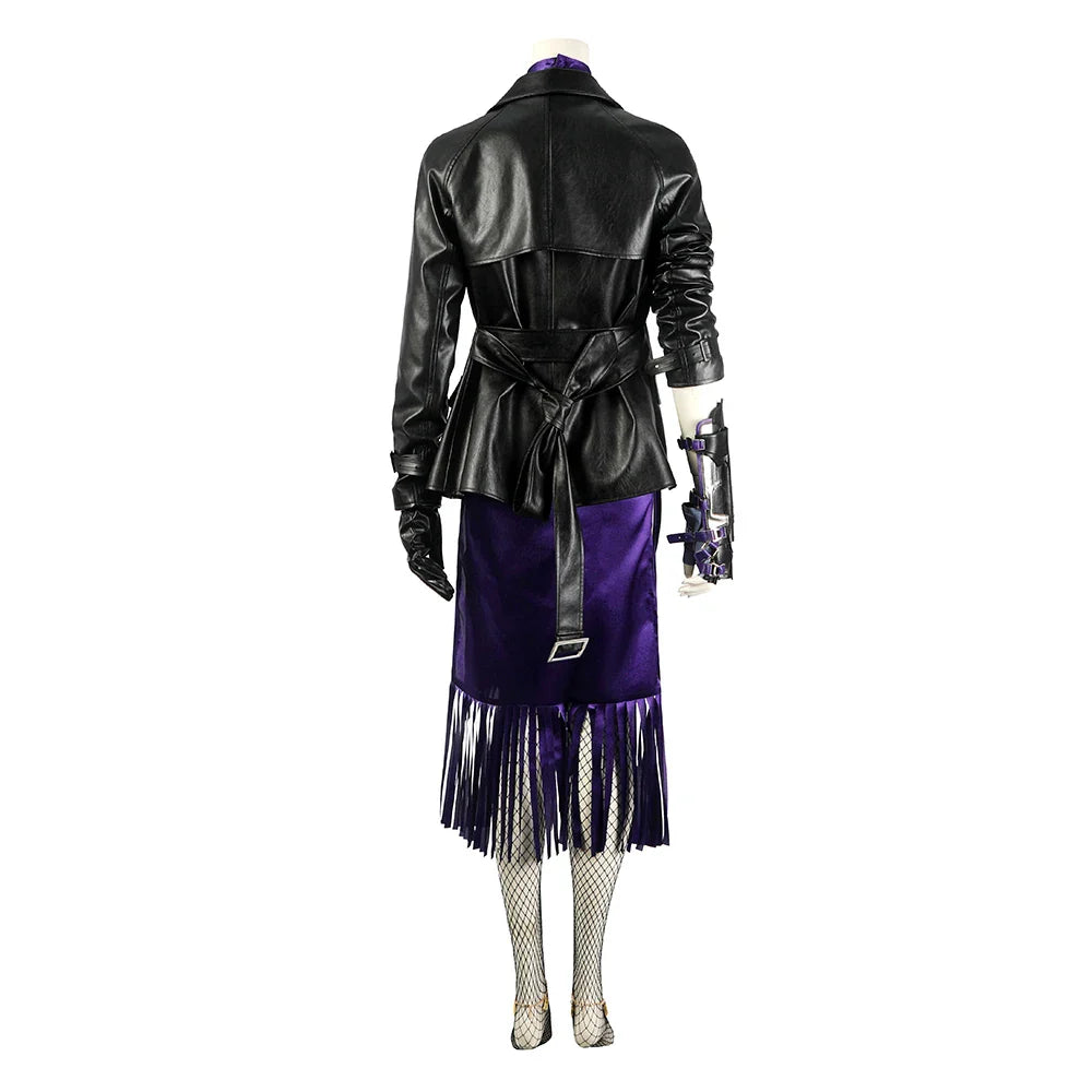 Halloweez Nina Williams Cosplay Costume for Women - Sexy Dress and Jacket Full Set for Battle Suit