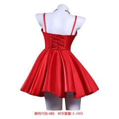 Panty & Stocking Panty Red Slip Dress Cosplay Costume,Custom Made,for Halloween&Con