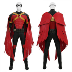 DC Red Robin Tim Drake Cosplay Costume, Custom Made for Halloween & Comic‑Con