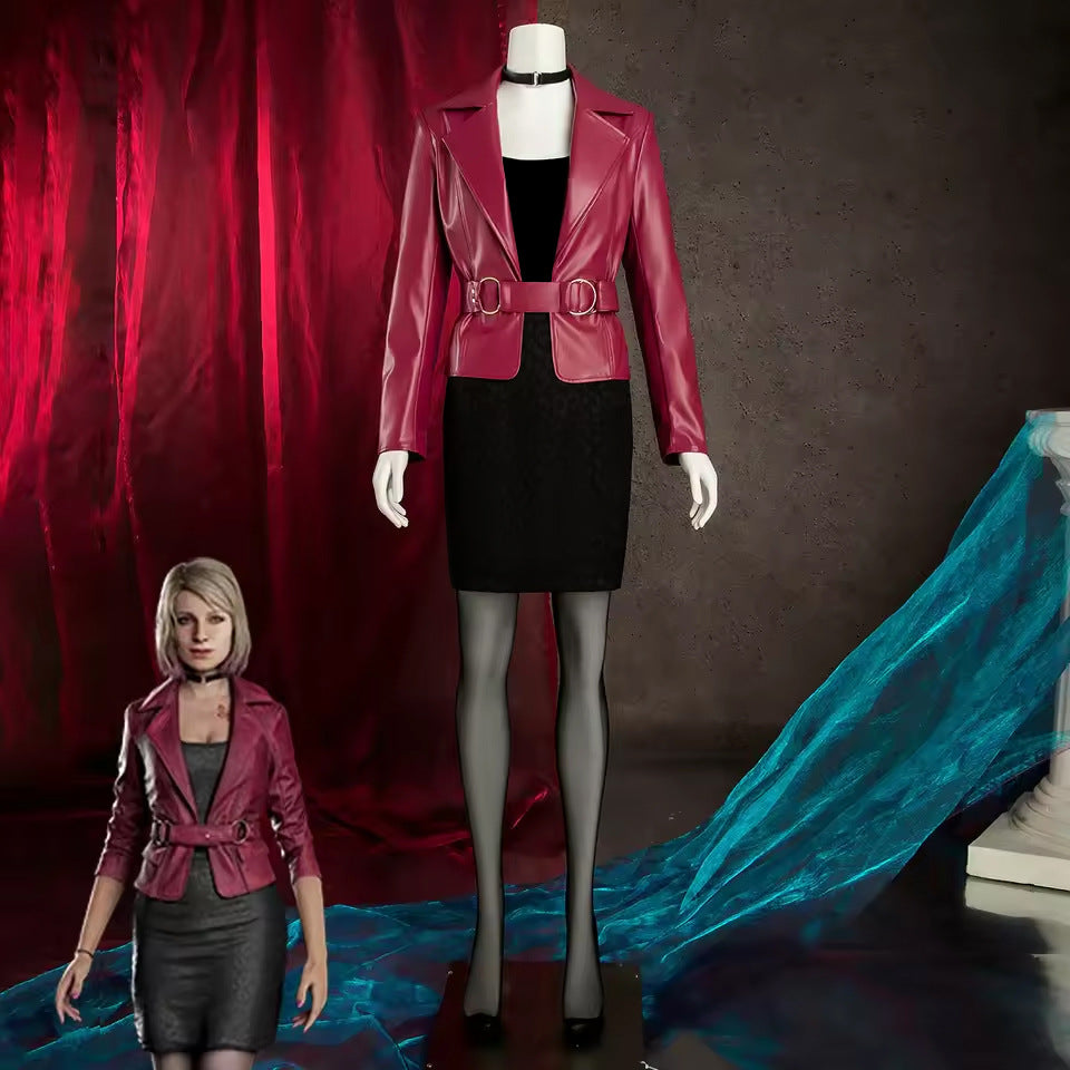 Silent Hill 2 Maria Cosplay Outfit Halloween Party Full Costume Set - Halloweez