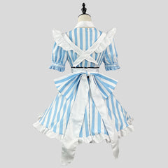 Akihabara Stripe Maid Cosplay Costume, Custom Made for Halloween & Conventions