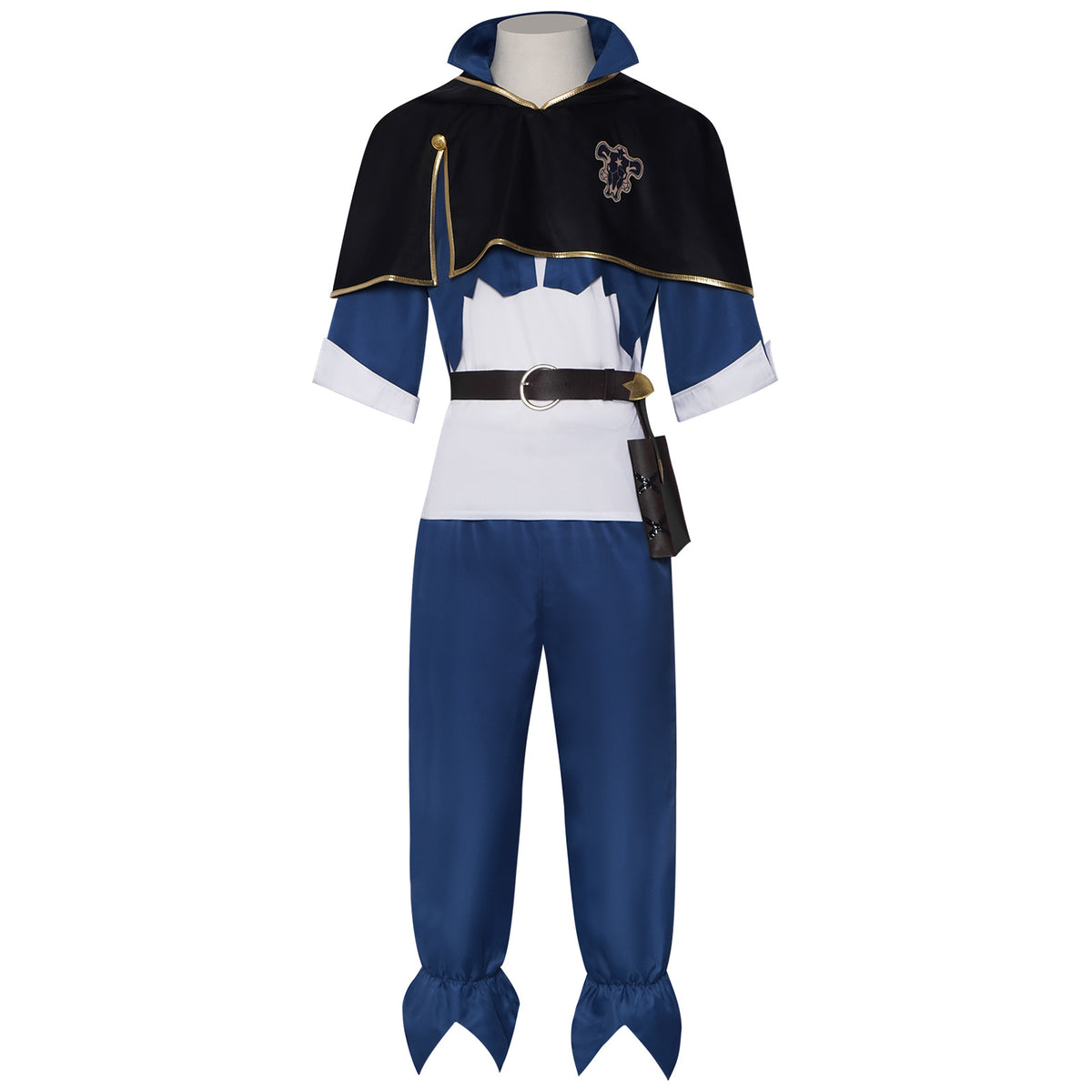 Black Clover Asta Cosplay Costume, Full Cloak Set Anime Halloween Outfit Custom
